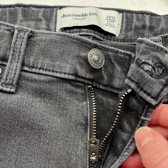 Abercrombie Boys Jeans Size 11/12 Long Blackish Gray in Color - Picture 9 of 9